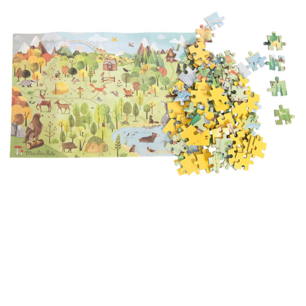 Puzzle - forest with magnifying glass - Image 2