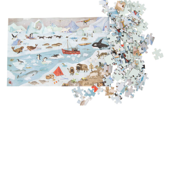 Puzzle - glacier with magnifying glass - Image 2