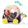 Moulin Roty pull along shape sorting toy Toucan detail
