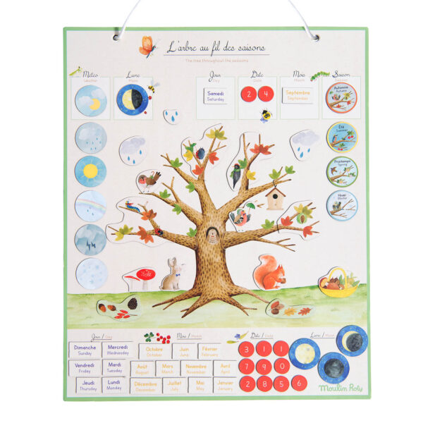 Magnetic seasonal calendar