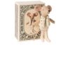 Maileg dancer mouse in a matchbox little brother