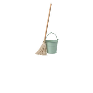 Maileg miniature bucket and mop