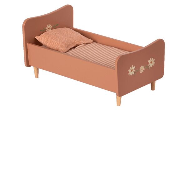 Maileg wooden bed mini rose