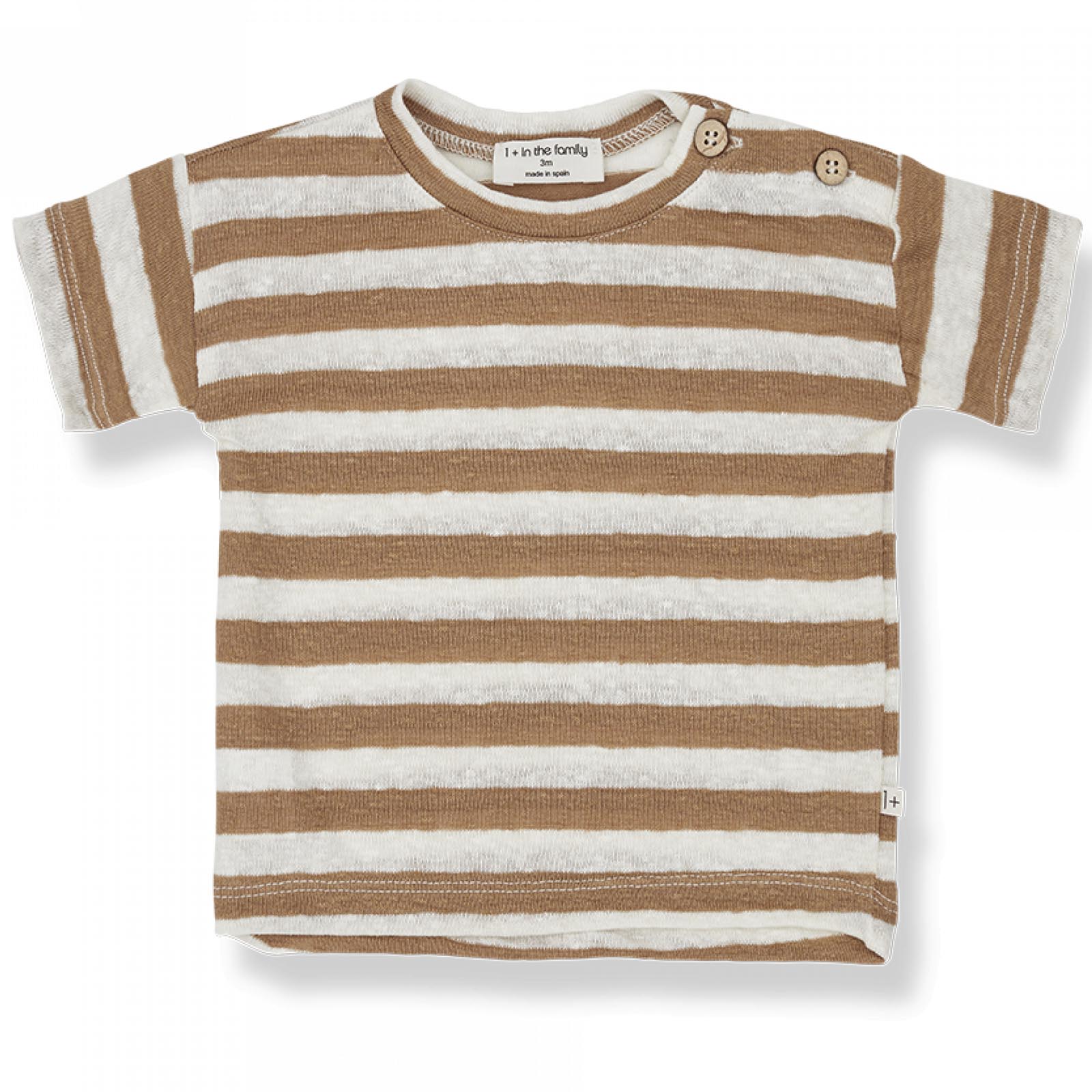 Victor linen t-shirt biscuit stripes baby