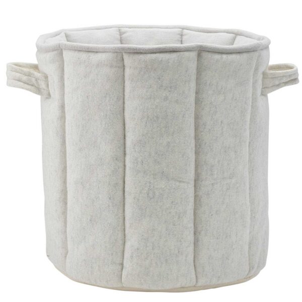 Knitted medium storage basket grey