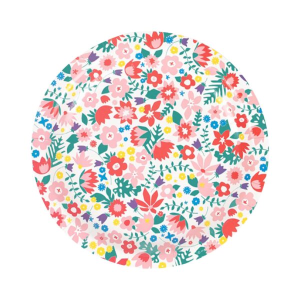 Spring blossom paper plates