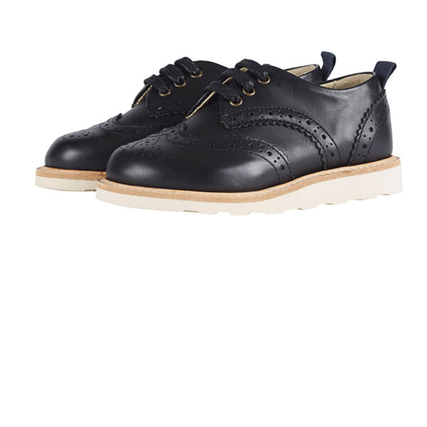 Brando lace up shoes leather black junior