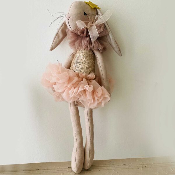 Handmade soft toy ballerina bunny Penelope