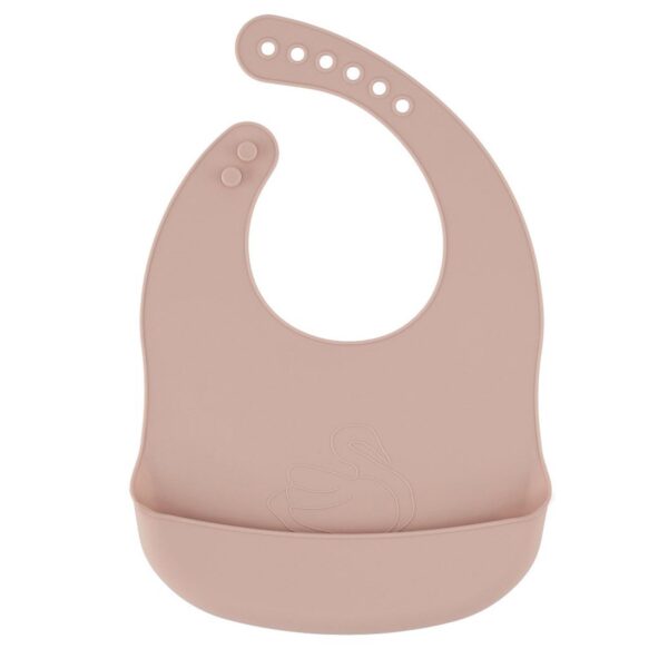 Lille Vilde baby silicon bib dusty rose