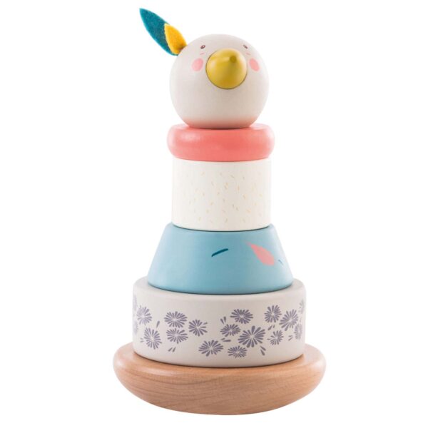 Moulin Roty activity wooden stacking toy goose