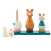 Moulin Roty activity wooden stacking toy 3 animals