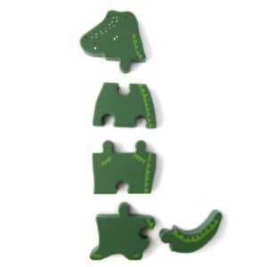Trixie wooden animal body puzzle crocodile detail