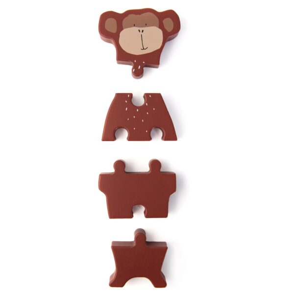 Trixie wooden animal body puzzle monkey detail