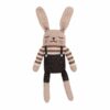 Main sauvage bunny knit toy black bodysuit