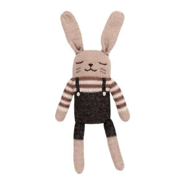 Main sauvage bunny knit toy black bodysuit