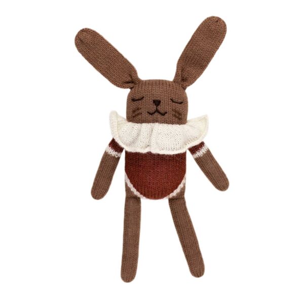Main sauvage bunny knit toy sienna bodysuit