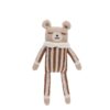 Main sauvage teddy knit toy nut striped jumpsuit