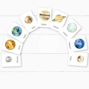 playful little readers planets flashcards