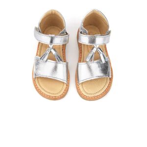 young soles pearl sandals silver front