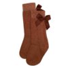 sofia knee socks copper brown