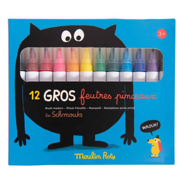 Box of 12 brush markers Les Schmouks