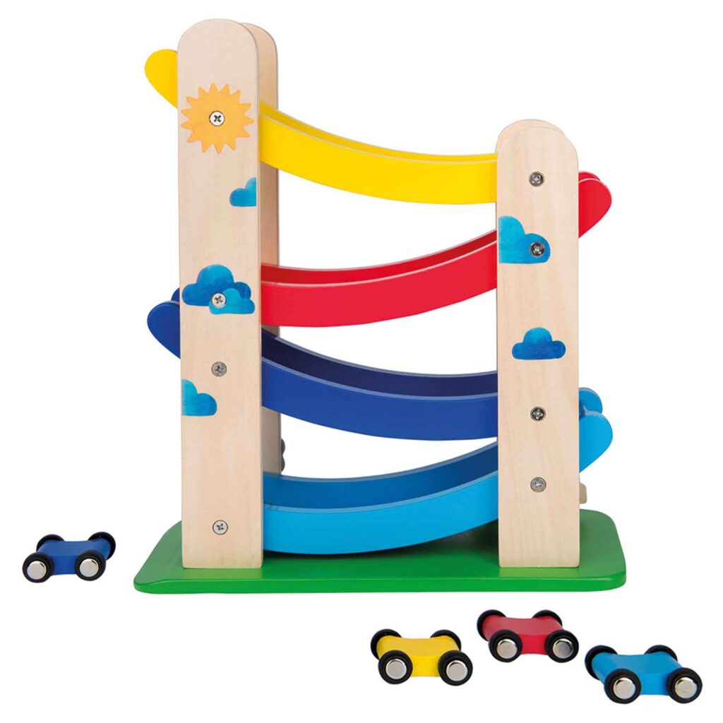 Moulin Roty | Wooden Cascading Cars Les Popipop