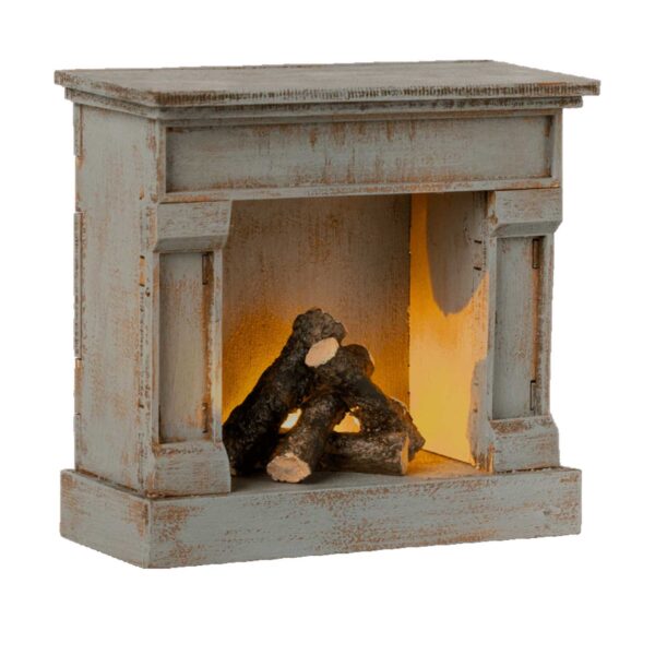 maileg Miniature fireplace Vintage Blue 1