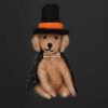 Dog Witch Halloween Decoration black