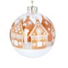 Glass Bauble Clear Gingerbread House