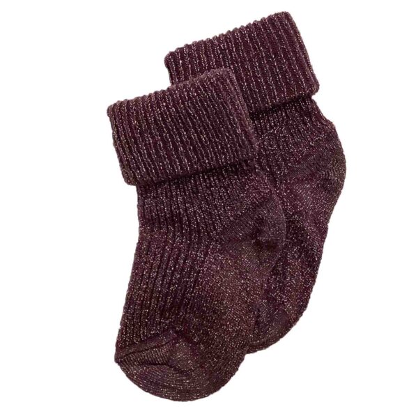 Glitter socks grape