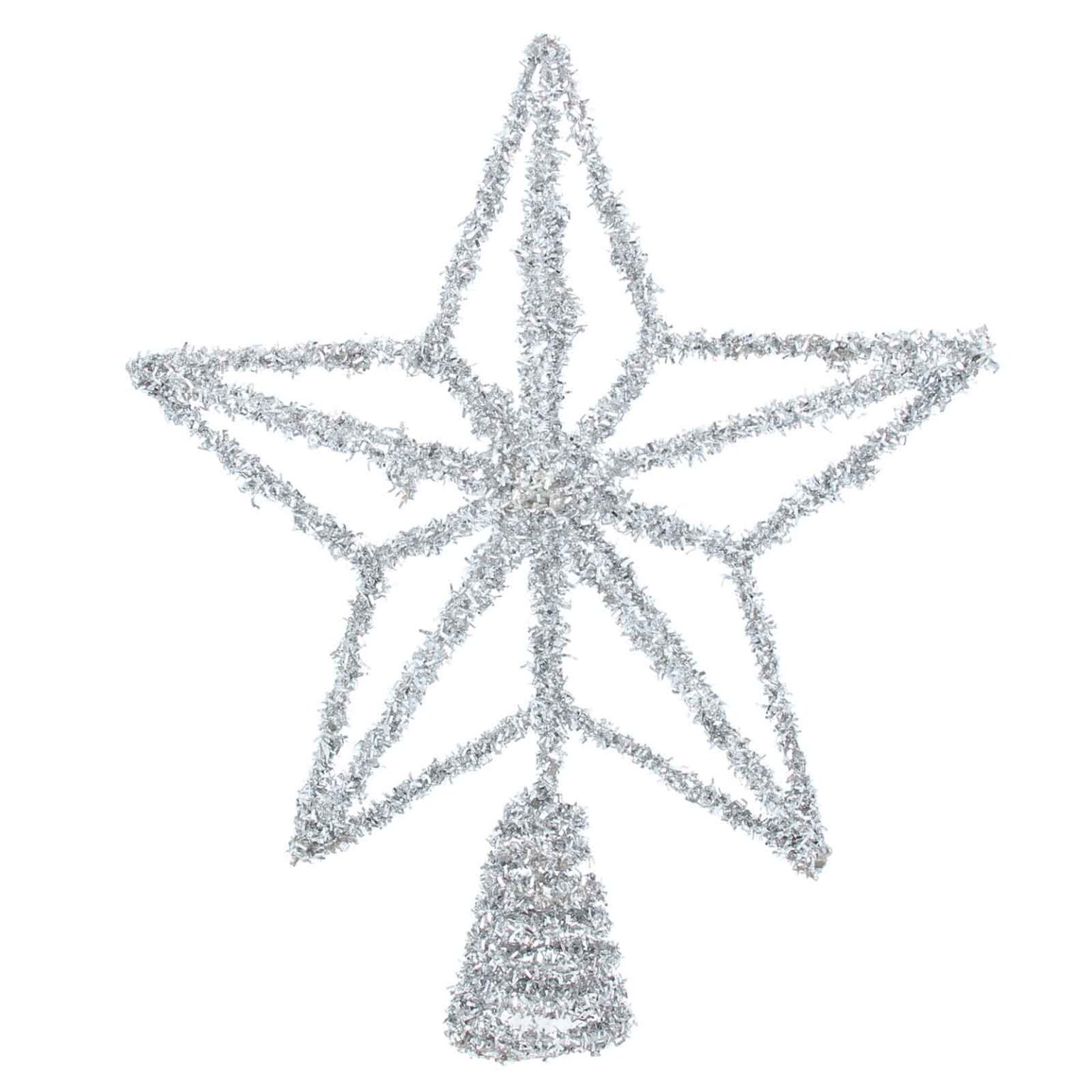 Gisela Graham Tree Topper Silver Star