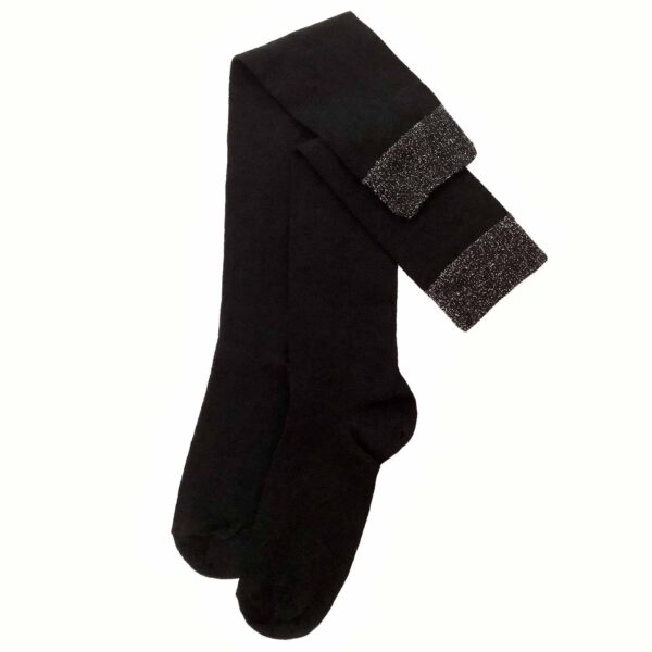 Women kneee high black socks