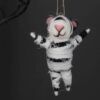 Wool Cat Mummy Decoration black