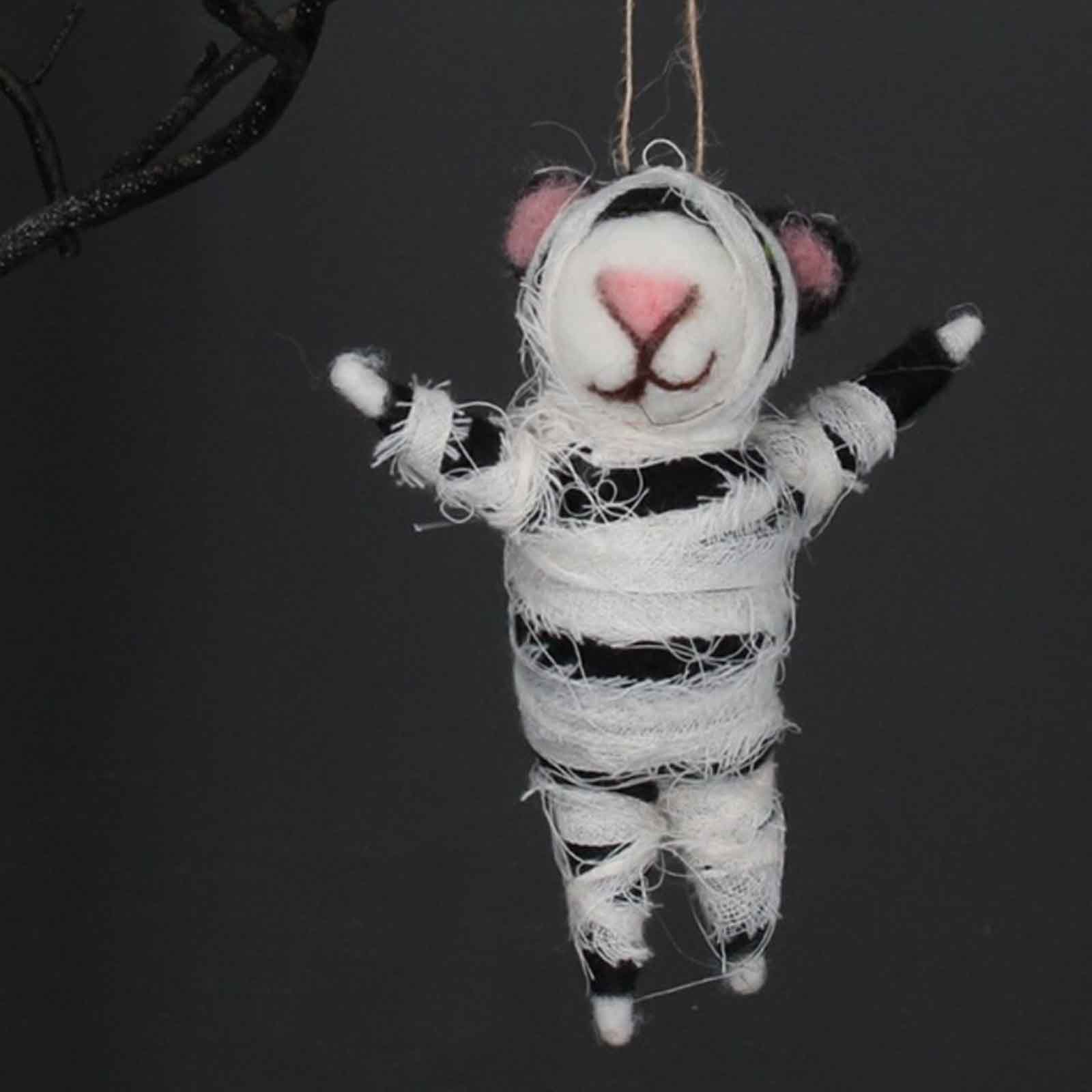 Gisela Graham Halloween Decorations Mummy Cat