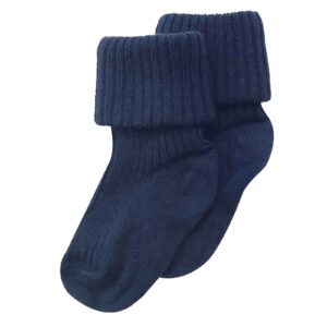 cotton rib socks navy