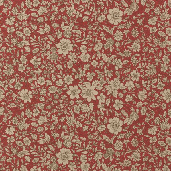floral red gift wrapping paper