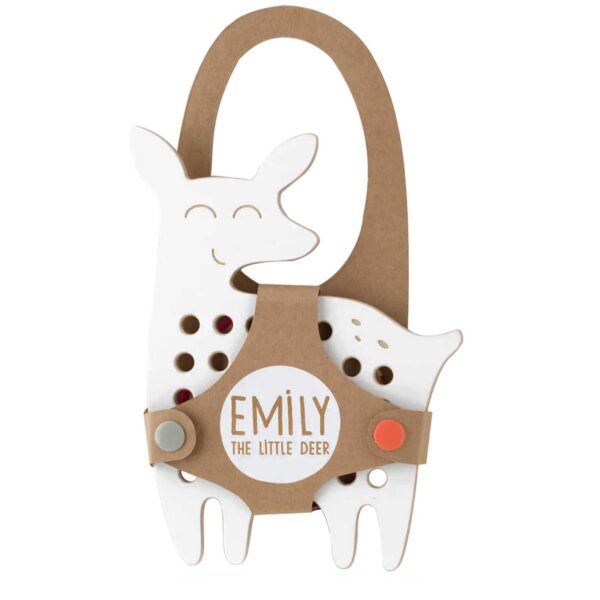 Wooden Lacing Montessori Toy - Emily Deer, Small