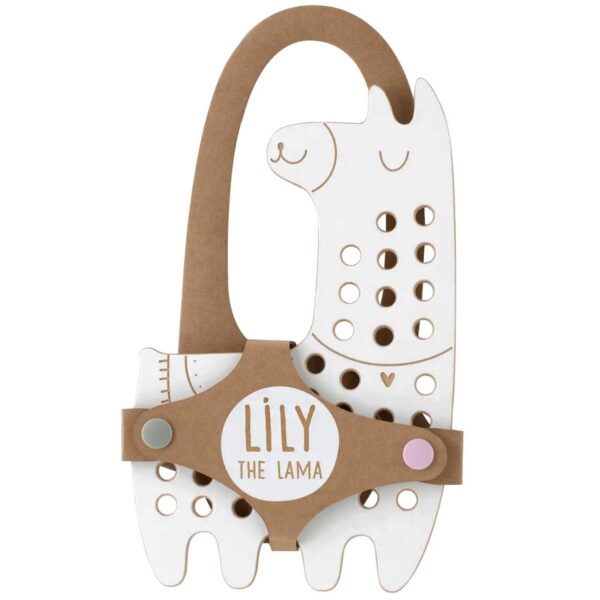 Wooden Lacing Montessori Toy - Lily Lama