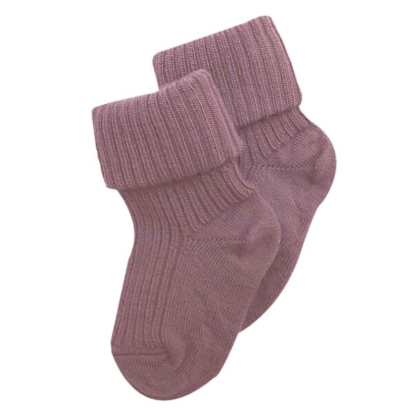 Wool socks purple dove