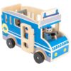 wooden Toy Police Bus front