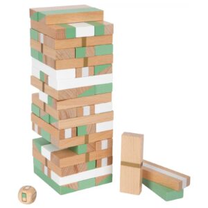 wooden wobbly tower game