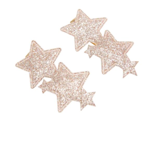 Girls Glitter Stars Aligator Clip Set