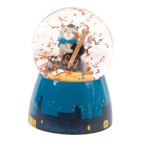 Musical snow globe Les Moustaches