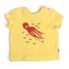 kids yellow terry tshirt octopus