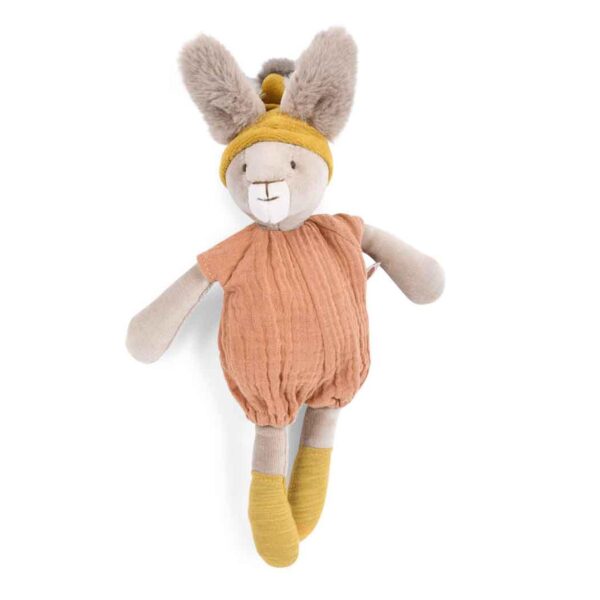 Moulin Roty brown soft toy bunny