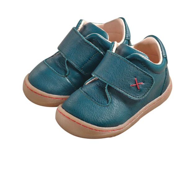 Pololo single strap velcro baby shoes blue