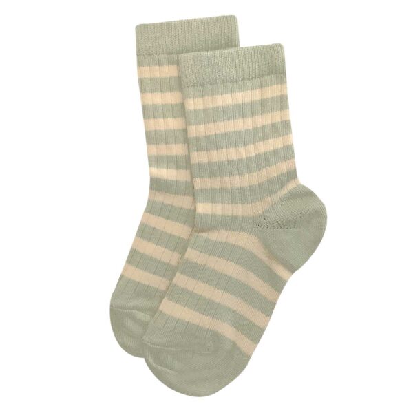 boys green stripe socks