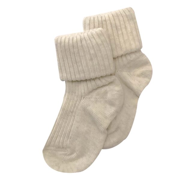 cotton rib socks offwhite melange