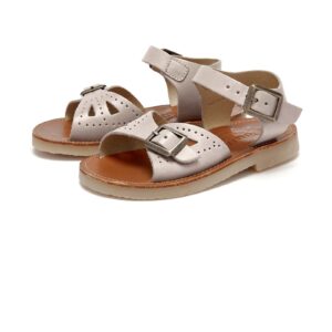 Ivory Pearl Leather Sandals