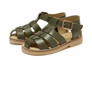 boys olive leather sandals Noah